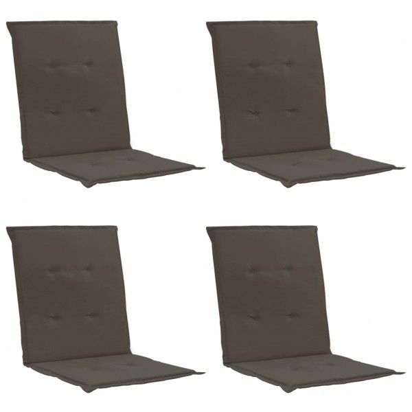 Cojines para sillas de jardín 4 uds gris antracita 100x50x3 cm D