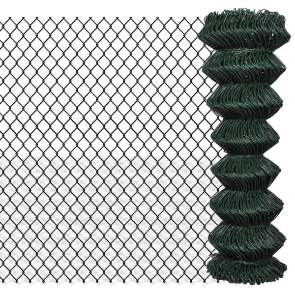 Fence Metallic Fence Green Steel 1,25x25 m D