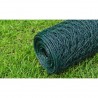 Alambrada galvanizada con revestimiento de PVC verde 25x0.5 m 4
