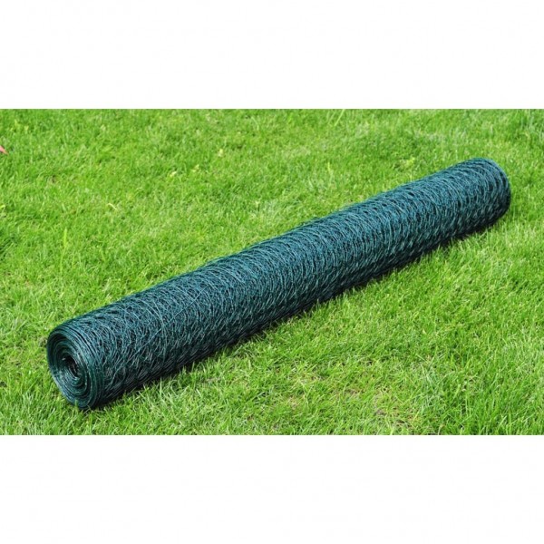 Arame galvanizado revestido de PVC verde 25x1 m D