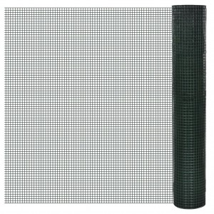 Alambrada galvanizada con revestimiento de PVC verde 10x1 m D