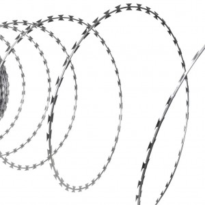 Cerca de arame concertina helicoidal NATO em aço galvanizado 60 m D