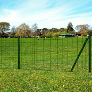 Cerca de aço verde Euro 25x0,8 m D