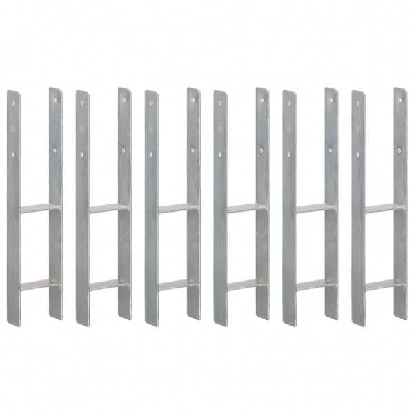 Ancoras de vedação de aço galvanizado prateado 12 x 6 x 60 cm D
