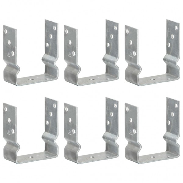 Ancoras de vedação de aço galvanizado prateado 12 x 6 x 15 cm D