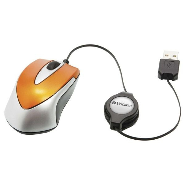 Ratón Verbatim Go Mini naranja M 2