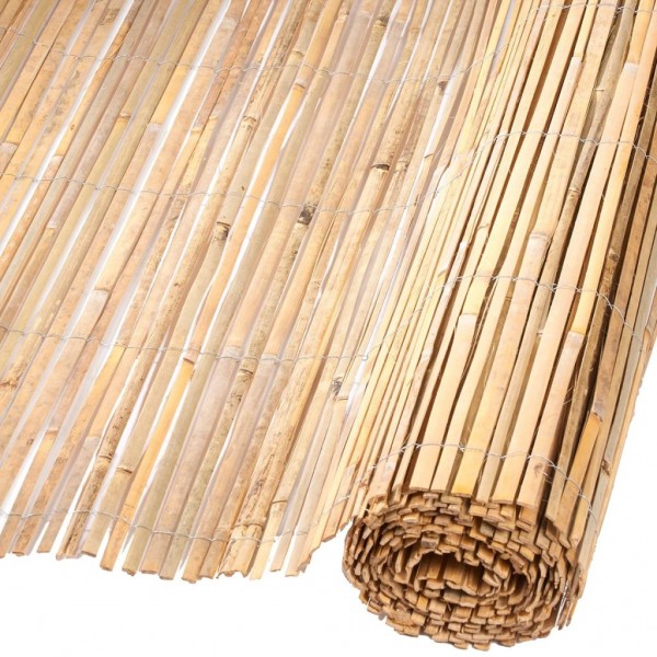 Nature Parede de canhão de jardim de bambu 1,5x5 m D