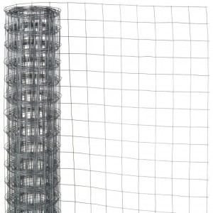 Nature Rede de arame hexagonal de aço galvanizado 0,5x2,5 m 13 mm D