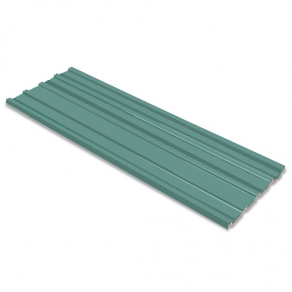 Panel para tejado acero galvanizado verde 12 unidades D