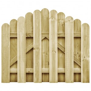 Puerta de jardín madera de pino impregnada 100x75 cm D