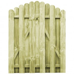Porta de jardim madeira de pinho impregnada 100x125 cm D