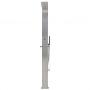 Ducha de exterior de acero inoxidable curvada H
