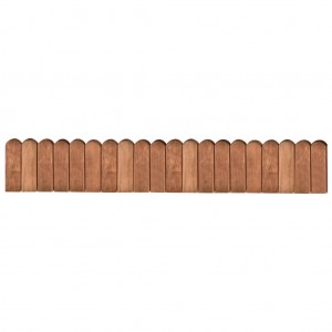 Rolo de borda de madeira de pinho impregnada marrom de 120 cm D