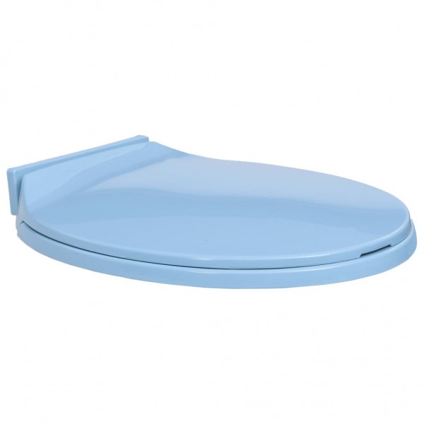 Capa e cadeira de banho com fecho suave e oval azul D