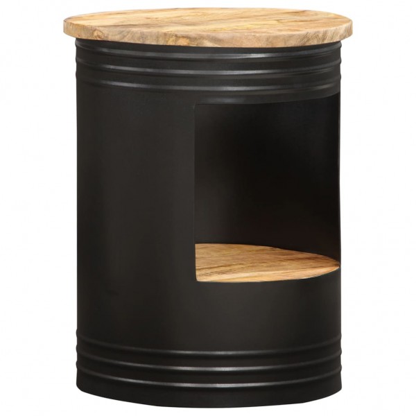Mesa de centro de madeira maciça de mangue 43x55 cm D