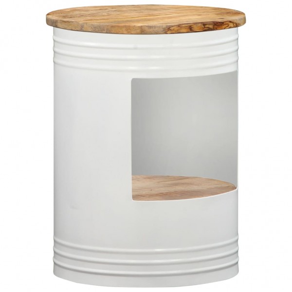 Mesa de centro de madera maciza de mango 43x55 cm D