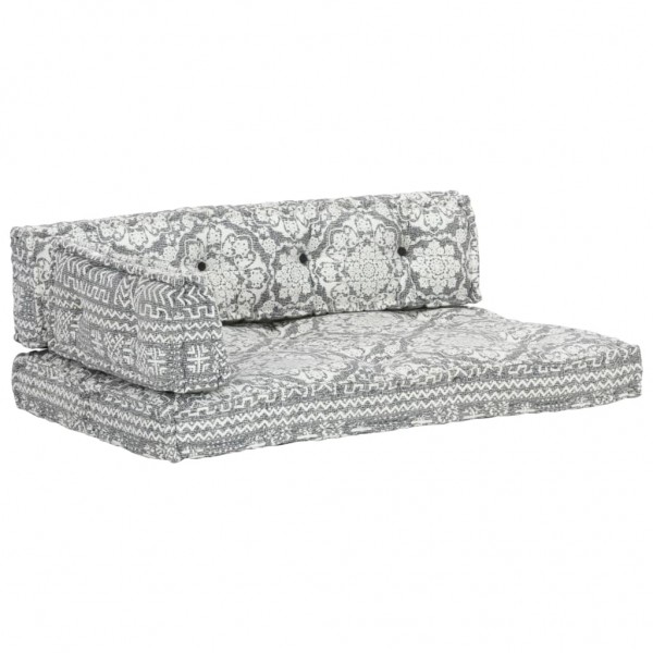 Cojín para sofá de palés patchwork tela gris claro | Decoración | A...