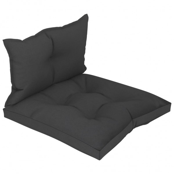 Cojines para sofá de palets 2 unidades tela negro Cojines para sofá de palets 2 unidades tela negro D