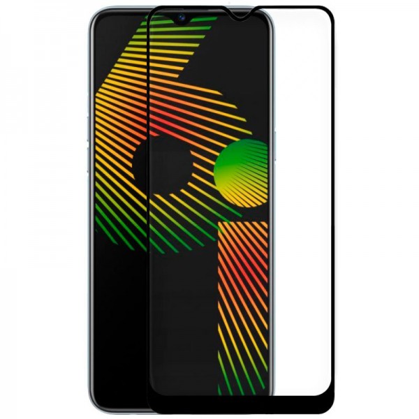 Protector Pantalla Cristal Templado COOL para Realme 6i (FULL 3D Negro) D