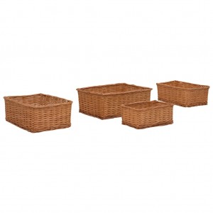 Set 12 cestas almacenaje grises Cajas almacenamiento tapa Organizador bambú  4052025419974