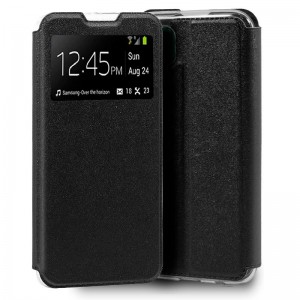 Funda COOL Flip Cover para Huawei P40 Lite Liso Negro D