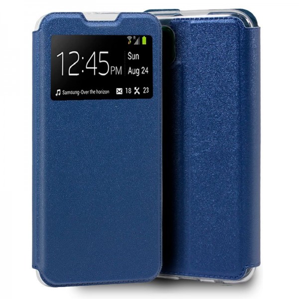 Funda Flip Cover Xiaomi Redmi Note 9S / Note 9 Pro Liso Azul D