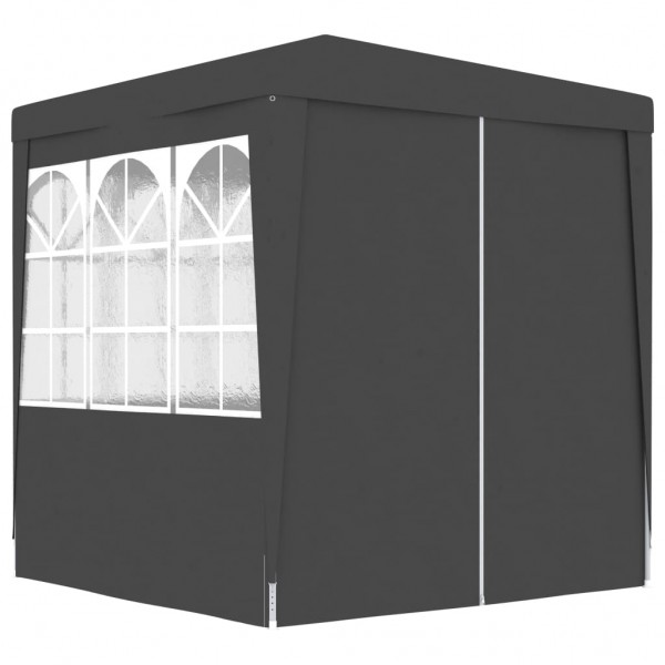 Carpa profesional fiestas y paredes gris antracita 90 g/m² 2x2m Carpa profesional fiestas y paredes gris antracita 90 g/m² 2x2m D