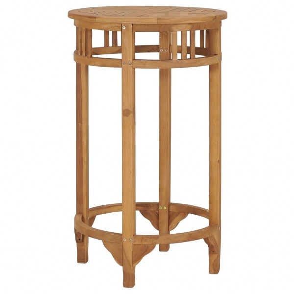 Mesa alta em madeira maciça de teca Ø 60 cm D