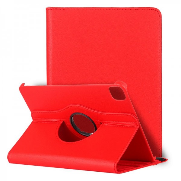Funda do iPad Pro 11 polegadas (2020) Giratório Polipiel Vermelho D