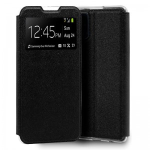 Funda COOL Flip Cover para Samsung A415 Galaxy A41 Liso Negro D