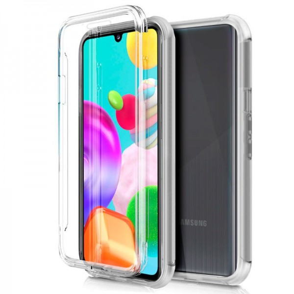 Funda COOL Silicona 3D para Samsung A415 Galaxy A41 (Transparente Frontal + Trasera) D