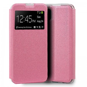 Funda Flip Cover Huawei P40 Lite Liso Rosa D