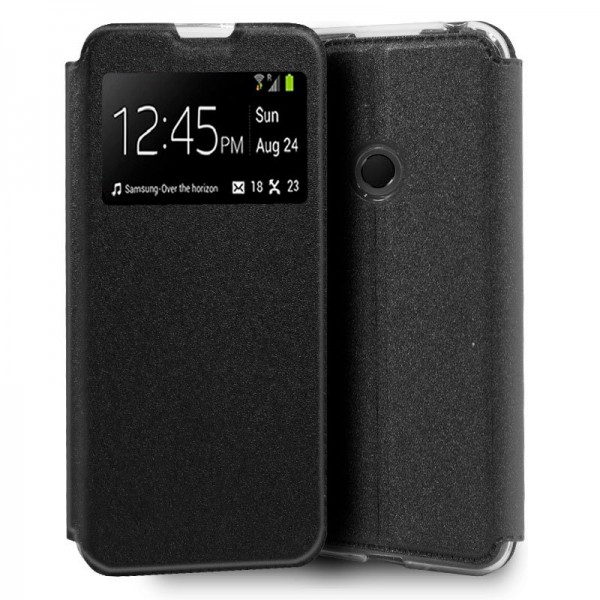 Funda Flip Cover Huawei E6p Liso Negro D