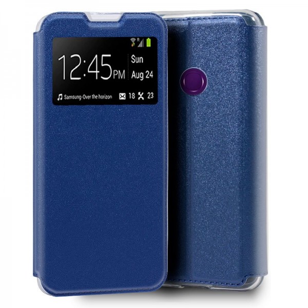 Funda Flip Cover Huawei Y6p Liso Azul D