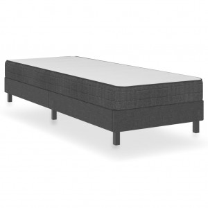 Estructura de cama Box Spring tela gris 100x200 cm D