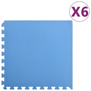 Tapetes de borracha EVA azul 6 ou 2.16 m2 D
