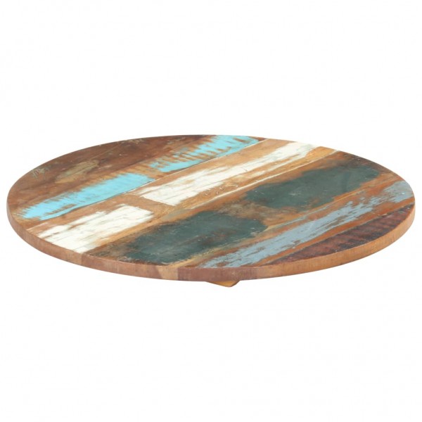 Tablero de mesa redonda 60 cm 25-27 mm madera maciza reciclada D