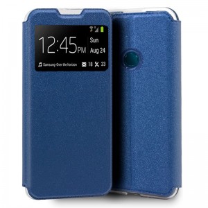 Fundação COOL Capa de Flip para Alcatel 1S (2020) / Alcatel 3L (2020) Liso Azul D