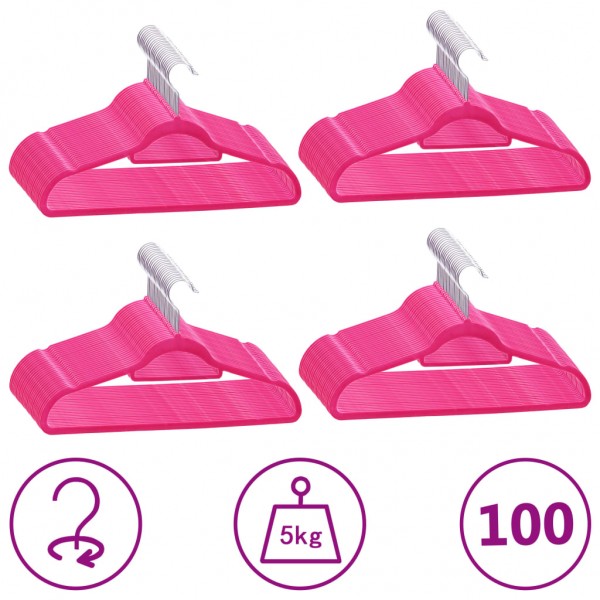 Jogos de pernas roupas 100 uds antideslizantes veludo rosa D