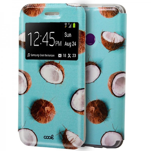 Funda COOL Flip Cover para Huawei Y6p Dibujos Cocos D