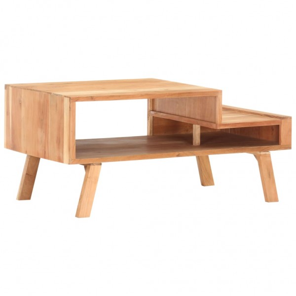 Mesa de centro de madeira maciça de acácia 100x50x45 cm D