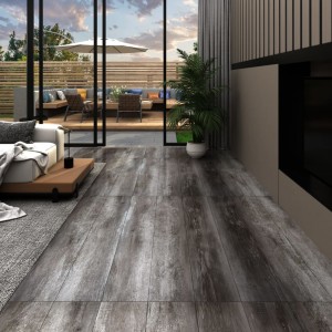 Lamas para suelo de PVC autoadhesivas madera rayada 4.46 m² 3mm D