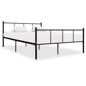 Estructura de cama de metal negro 120x200 cm D