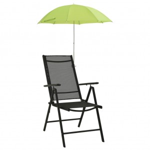 Sombrillas para silla de camping 2 unidades verde 105 cm D