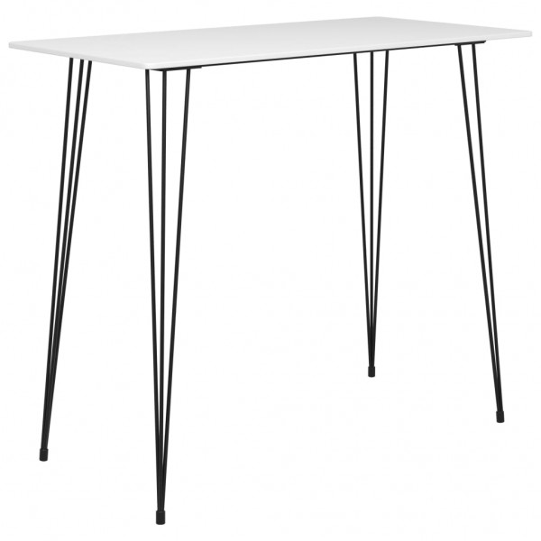 Mesa alta de cocina blanco 120x60x105 cm D