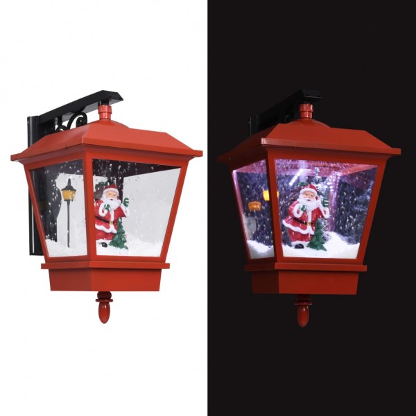 Lâmpada de parede de Natal LED e Papai Noel vermelho 40x27x45 cm D