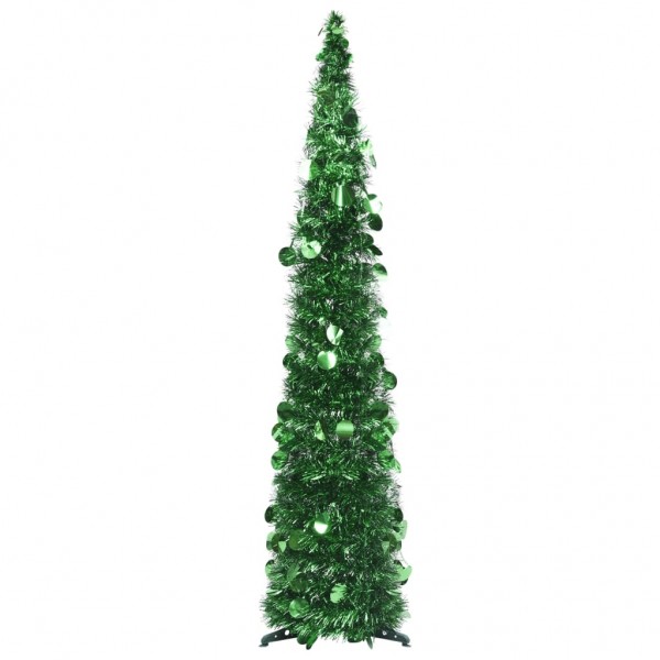 Árvore de Natal artificial pop-up verde PET 120 cm D