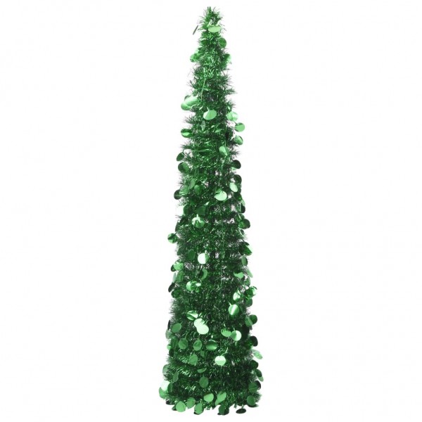 Árvore de Natal artificial pop-up verde PET 150 cm D