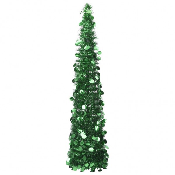 Árbol de Navidad artificial plegable PET verde 180 cm D