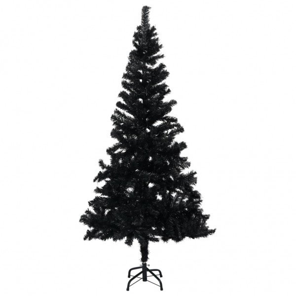 Árbol de Navidad artificial con soporte negro PVC 150 cm D